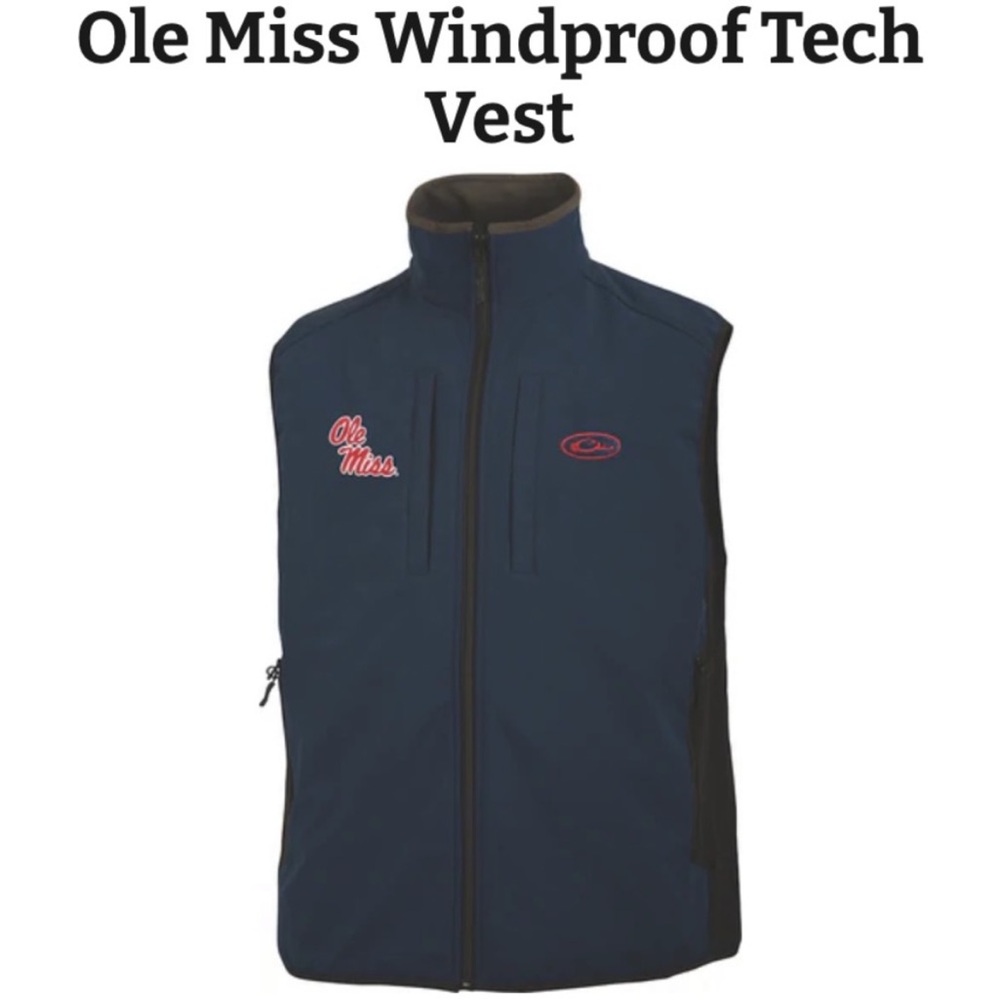 NWT ~ ⭐️REDUCED⭐️ Drake Ole Miss Windproof Tech Vest (size: Medium)
